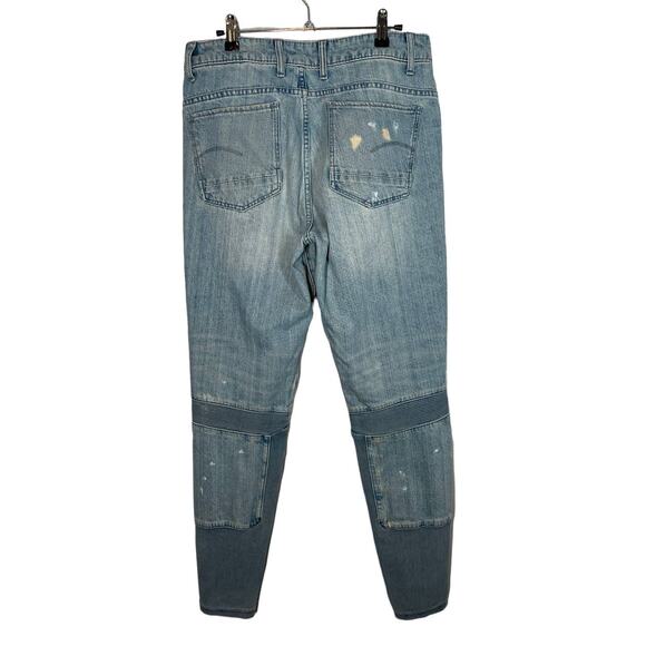 G-Star Raw Motac Deconstructed 3D High Rise Skinny Jean Light Wash Distressed 30 - Picture 6 of 16